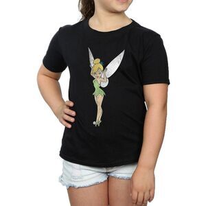 Tinkerbell Girls Classic Cotton T-Shirt / Black